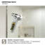 60 po Susurrus X P 56 po Porte de baignoire coulissante H en demi-cadre avec verre transparent en nickel brossé-107613018