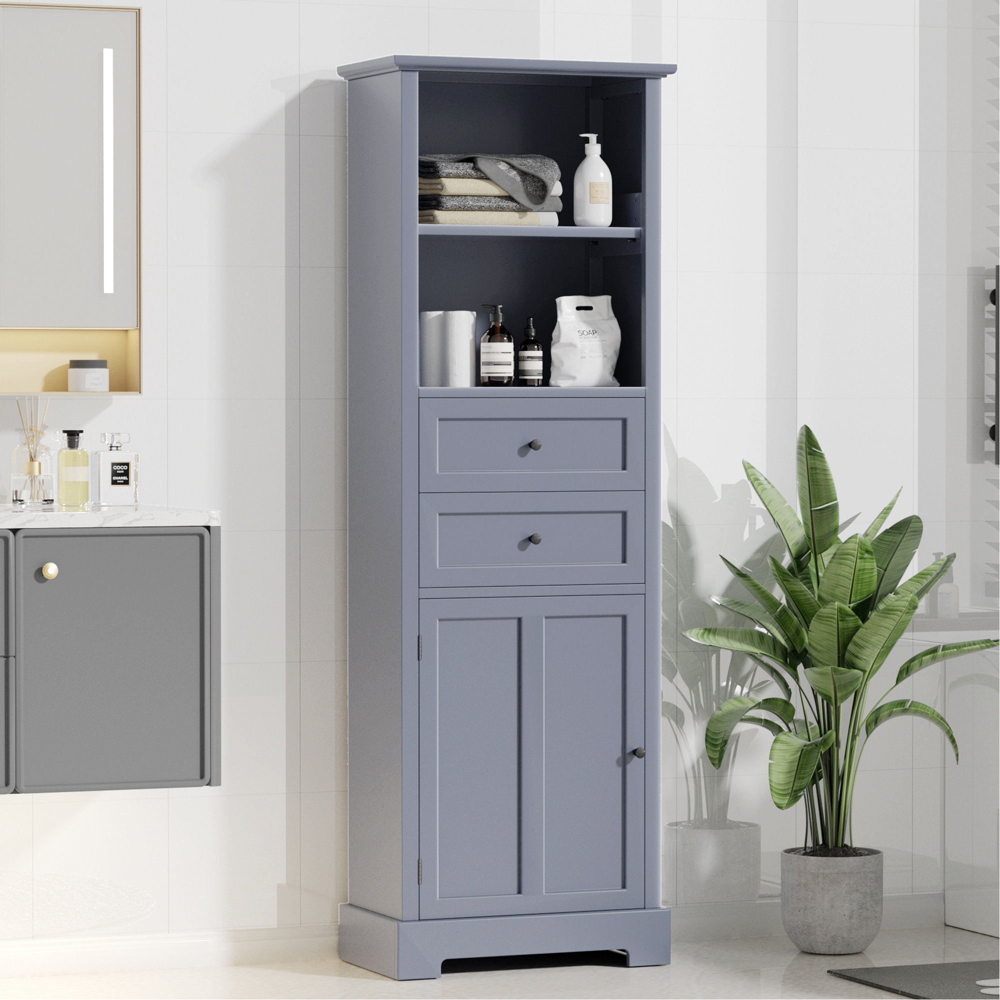 Creationstry Freestanding Bathroom Cabinet | Wayfair