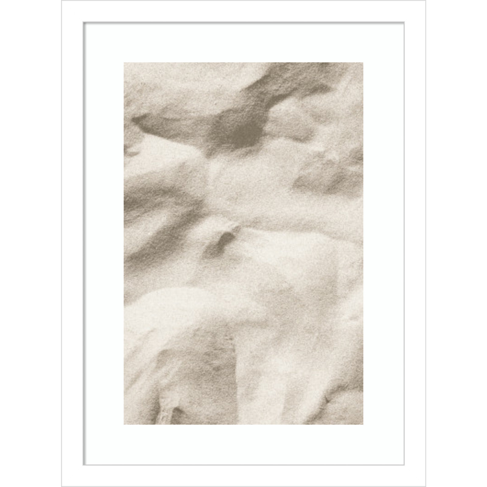 Beach 001 Photo Print, White, 17" H x 13" W x 1" D