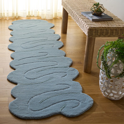 Dinyu Hand-Tufted Wool and Viscose Rug