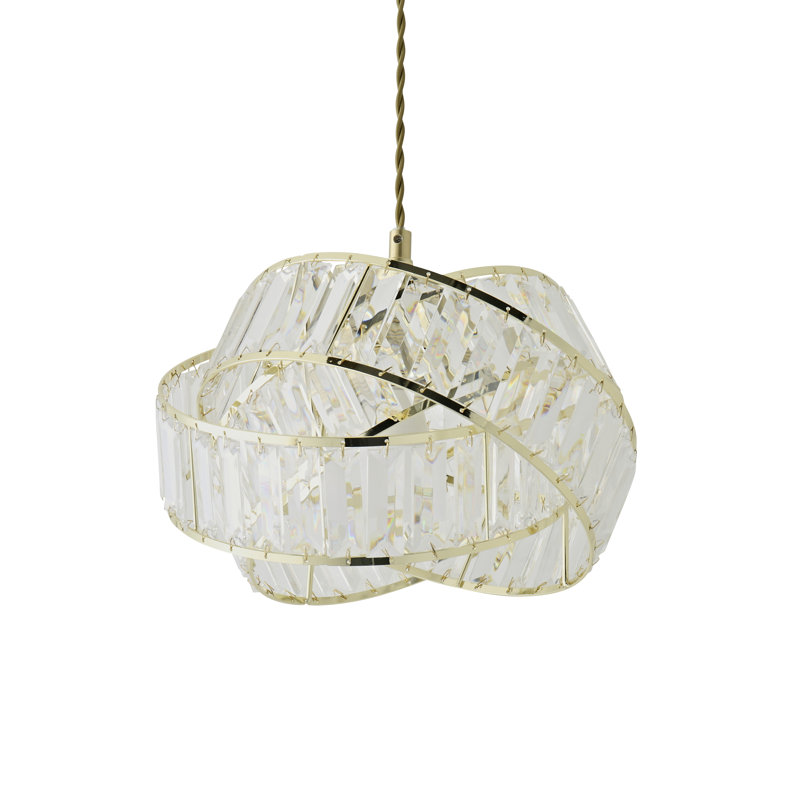 19 cm H Drum Lamp Shade ( Slip-On ) in Gold