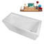 Baignoire autoportante 59 "avec drain interne Streamline-101697851