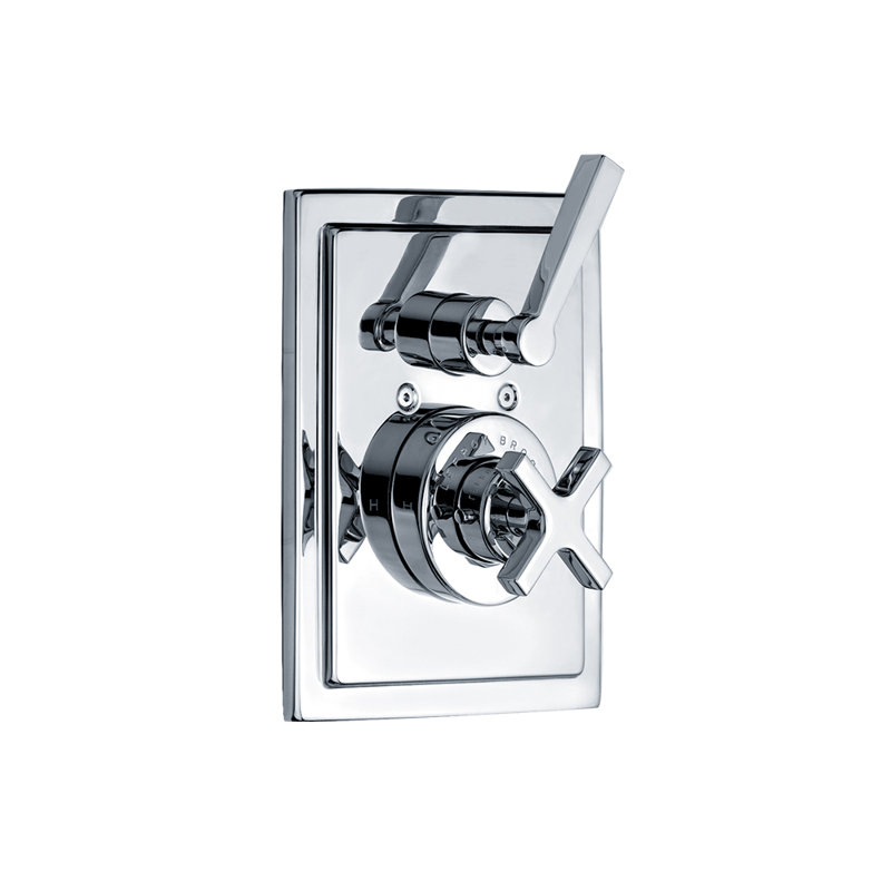 Système de douche thermostatique Mackintosh avec contrôle de débit intégré, Chrome poli