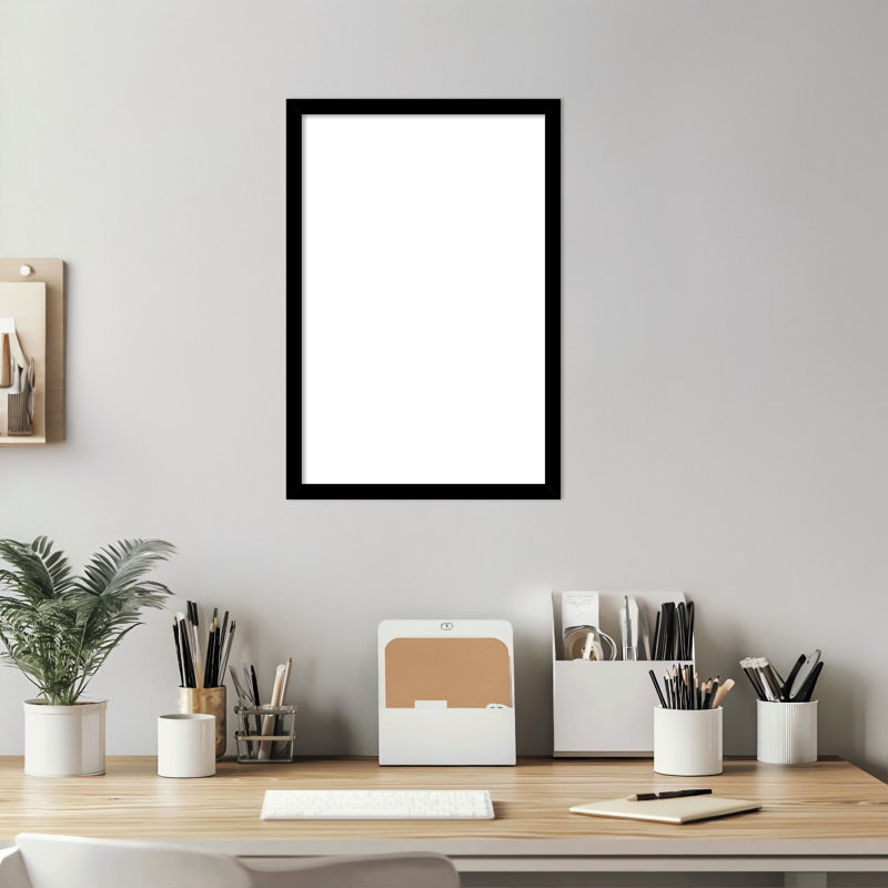 Tableaux magnétiques noirs effaçables à sec avec cadre Black Gallery, H 19 po x l 13 po