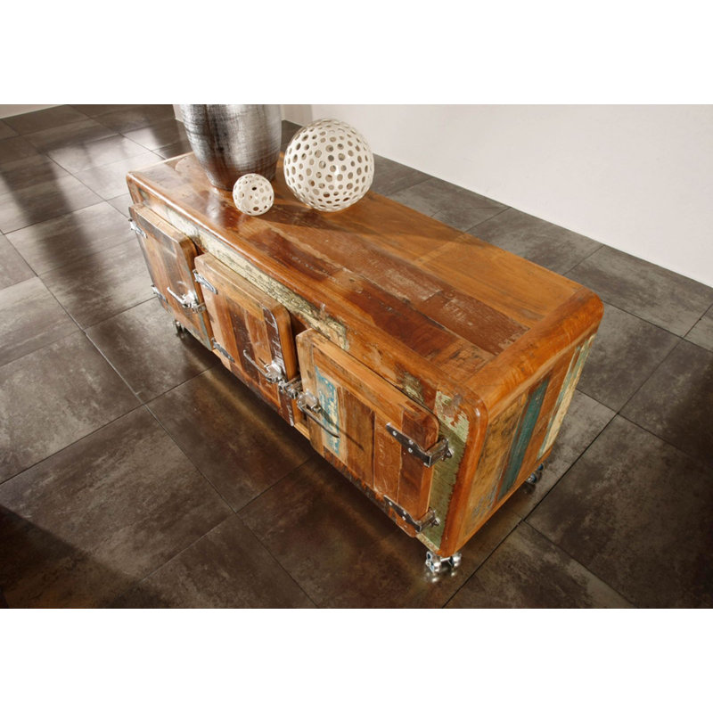 Freezy 126cm Solid Wood Sideboard