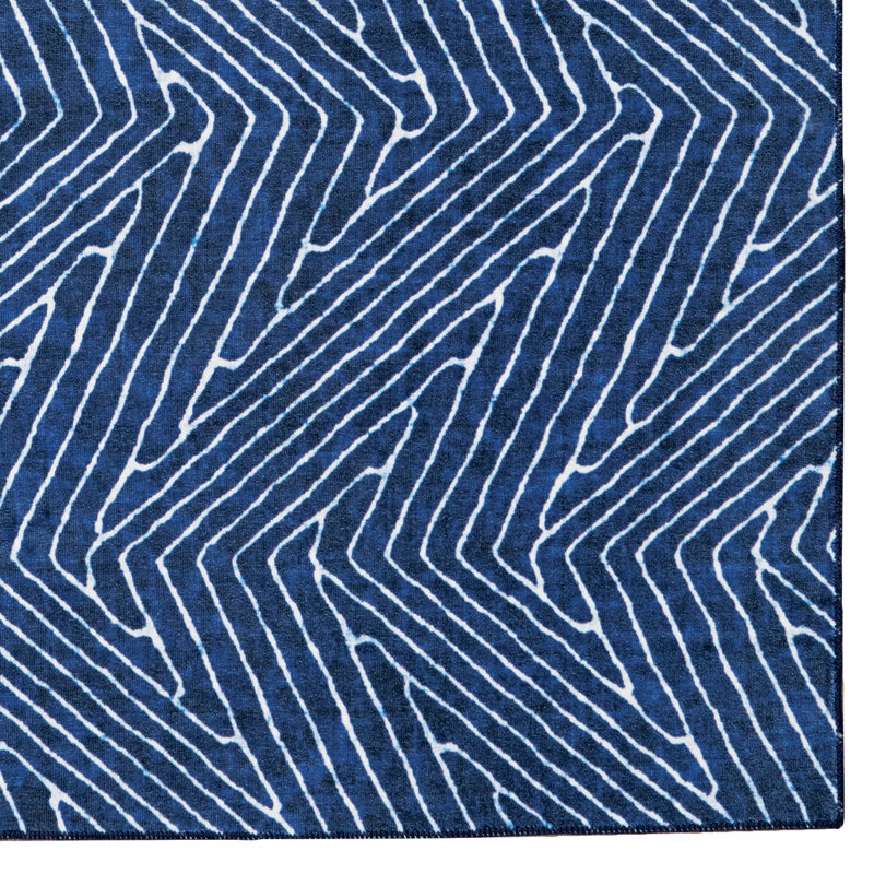 Tapis bleu et ivoire Delacroy, Rectangle de 2 pi x 3 pi