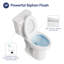 Toilette allongée deux pièces à hauteur de chaise 20,7 po, chasse simple 1,28 GPF, siège à fermeture en douceur, MaP 1000g-131241469