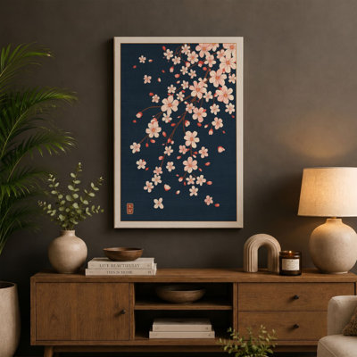 Drifting Blossoms Botanical 1 Piece Wrapped Canvas Wall Art