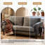 Carmelinda 2 Seater Corduroy Loveseat-1359879256