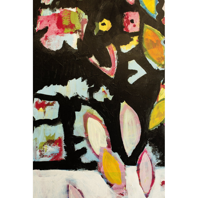 Detail Of The Painting As A Background by Simonidadjordjevic - Wrapped Canvas Painting, 46cm H x 30cm W x 3.8cm D