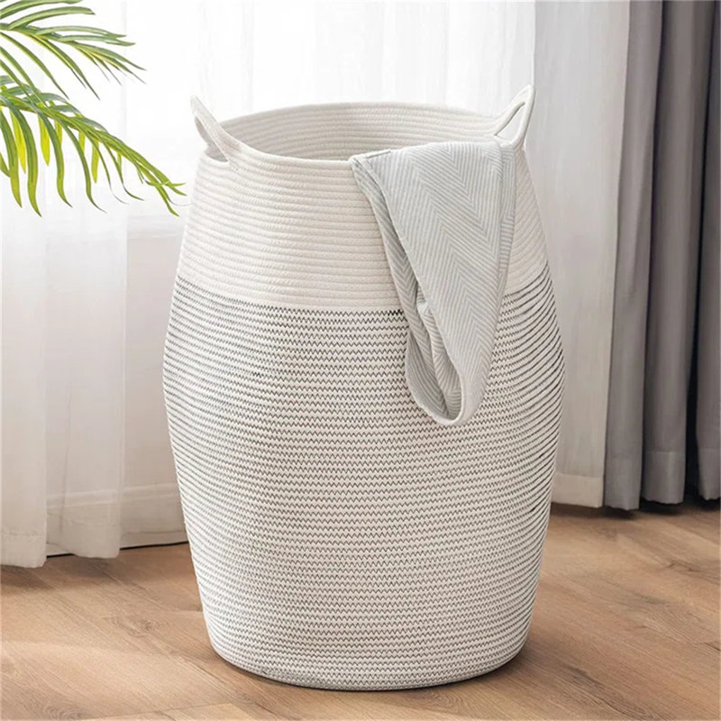 Semi-Handmade Fabric Laundry Hamper