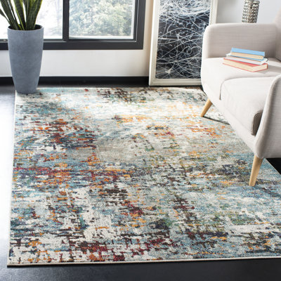 Tapis gris / bleu Gammage