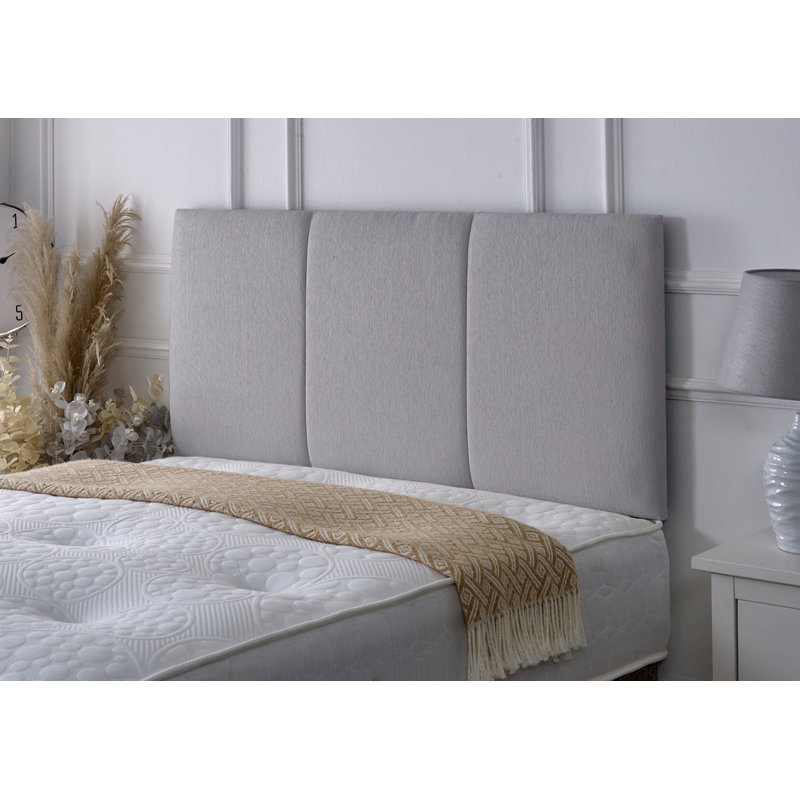 Upholstered Headboard, Small Single (2'6), Light Grey