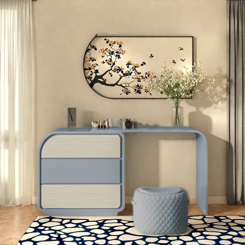 Calena, Burlywood/Light Blue