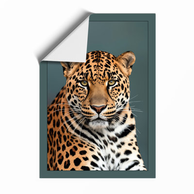 Leopard Portrait Modern - Framed Print