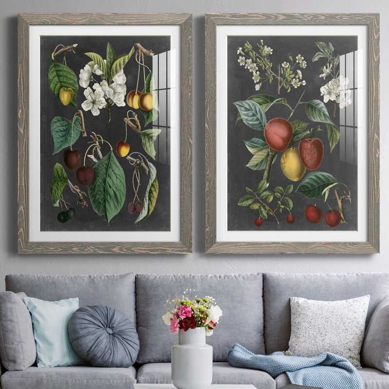 Orchard Variétés II, reproduction encadrée de qualité supérieure - prête à être accrochée, H 37,5 po x l 55 po x P 1,5 po