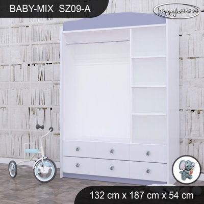 Baby 3 Door Wardrobe