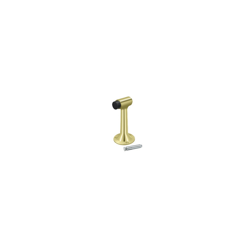 Door Stop, Polished Brass