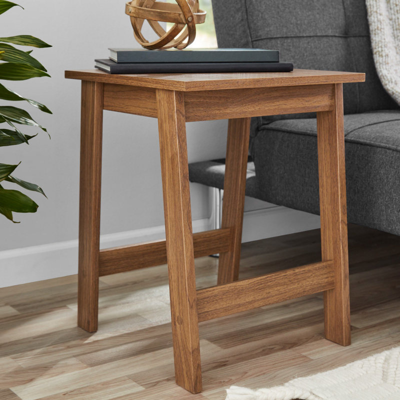 Table de bout avec rangement Auteri, Brun