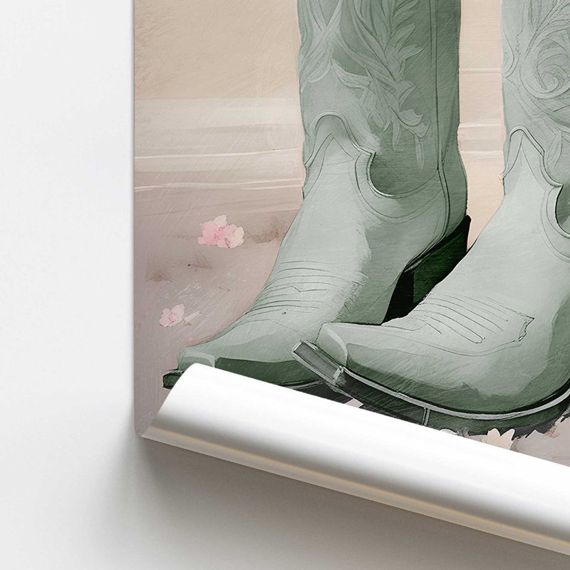 «Cowboy Essentials in Green I Rolled Print», H 36 po x l 24 po