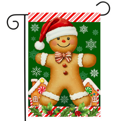 Gingerbread Lane Garden Flag 12x18