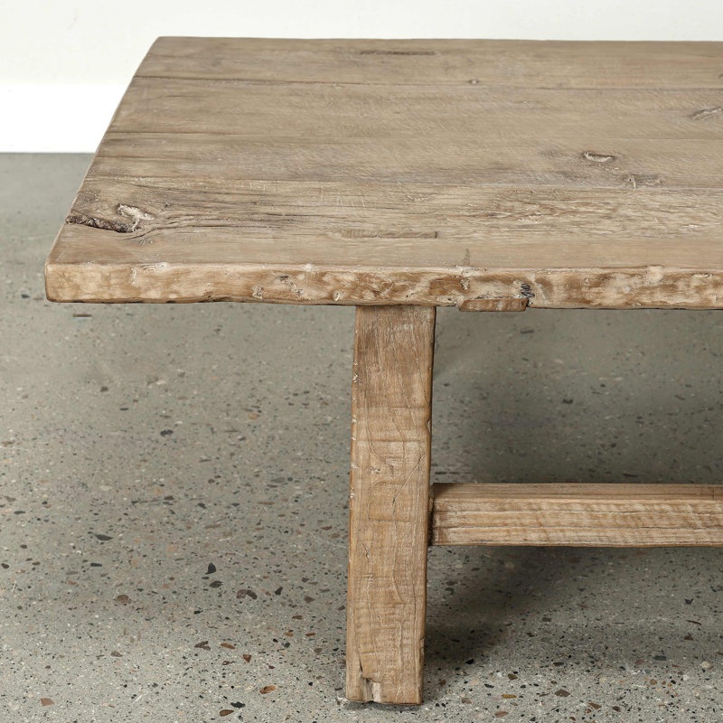 Solid Wood Coffee Table, 16.5" H x 66" L x 24" W
