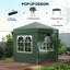 Outsunny 2 x 2 m Garden Pop Up Gazebo with Sidewalls Water Resistant-1593989453