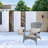 Patio Chair With Grey Cushions, Spacious And Comfortable Outdoor Seating Cushioned Chair, Wide For Added Comfort-801001847