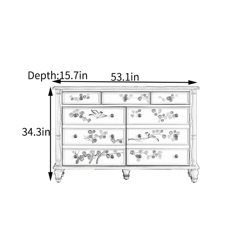 Armoire d'entrée peinte