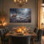Art mural sur toile, "Renard roux marchant dans la forêt brumeuse"-2078067863