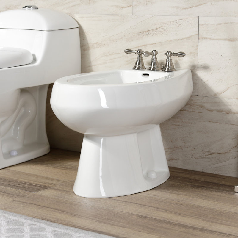 Robinet de bidet espacé vertical, Nickel brossé