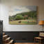 Hans Gude «Landscape with Cows and a Farmhouse» - Art mural sur toile tendue de qualité musée-1800868297