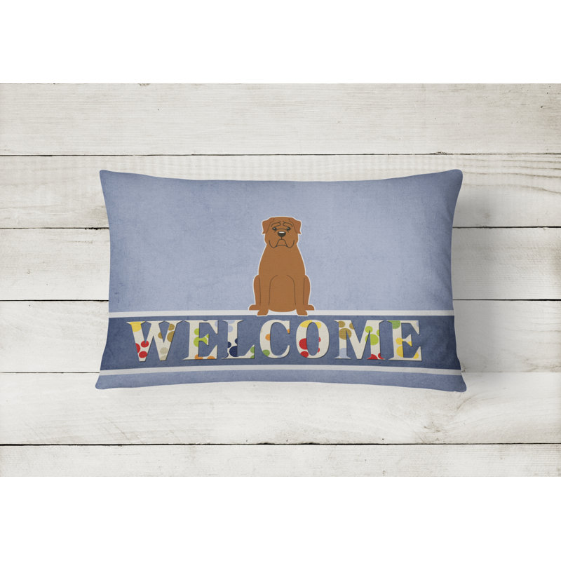  Dogue De Bourdeaux Welcome Lumbar Pillow