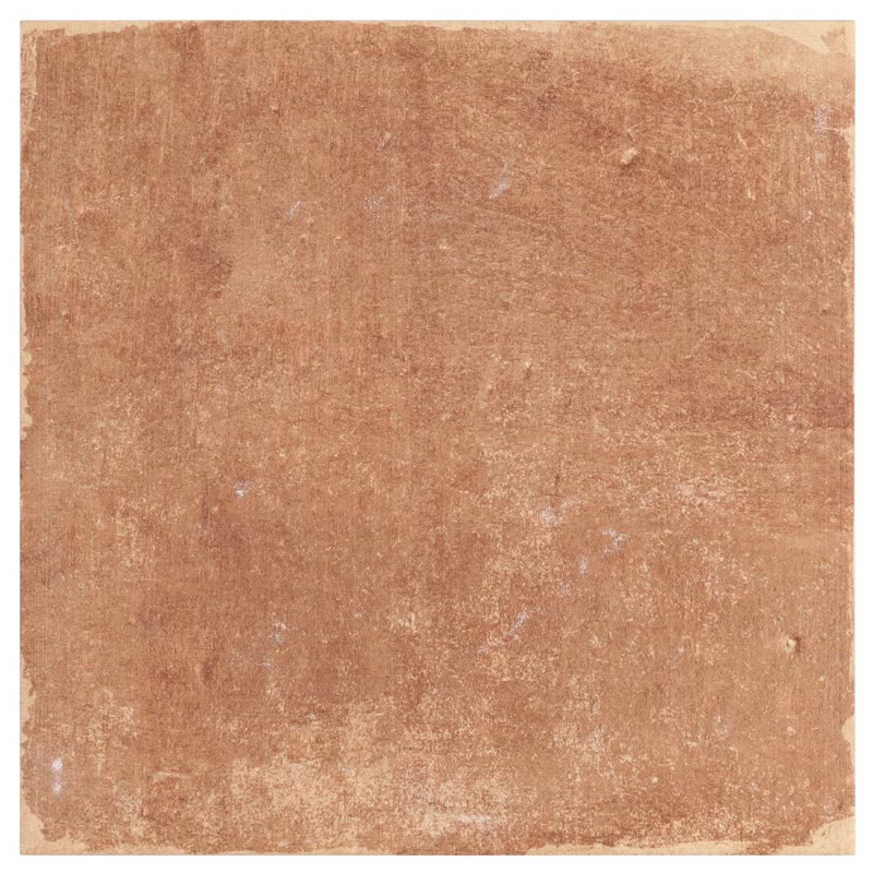 Angela Harris Mediterra 8x8 Matte Terracotta Porcelain Tile, Terracotta