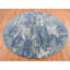 Tapis rond bleu en laine et soie pure de conception abstraite 8 pi 1 po x 8 pi 1 po CFEIE31DDB8E494DBA31E545CE88307B-1336577844