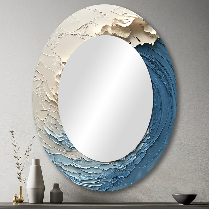 Miroir mural blanc, 43 po x 33 po