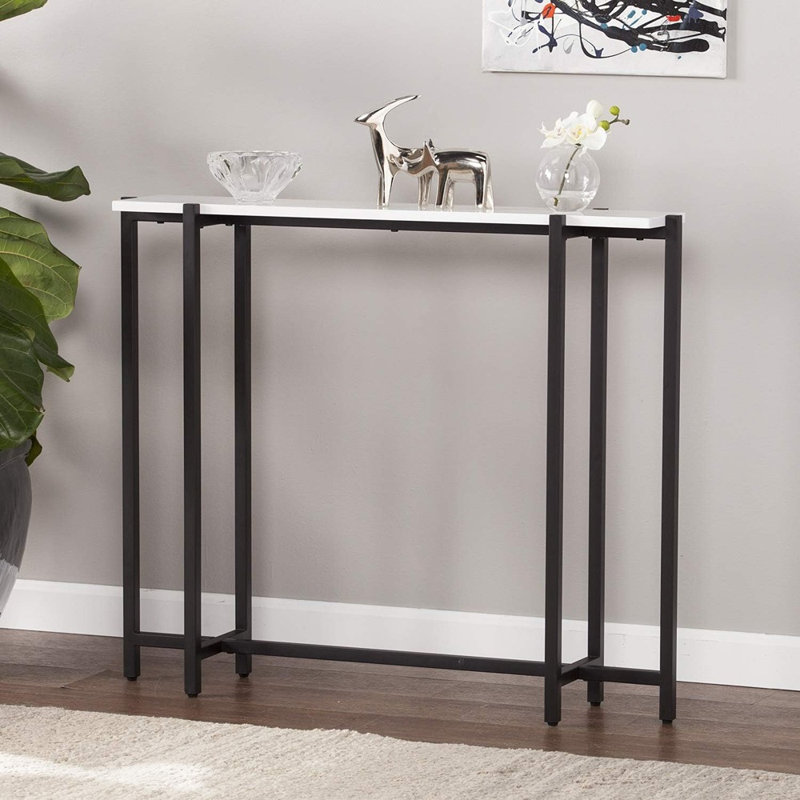 Console contemporaine contemporaine, noire