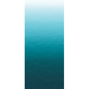 Caribbean Sea Teal Blue Ombre Wall Mural