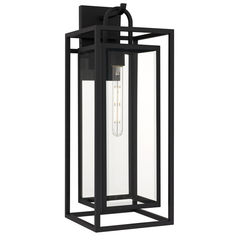 Lanterne murale d'extérieur noir mat 1 lumière Jayce