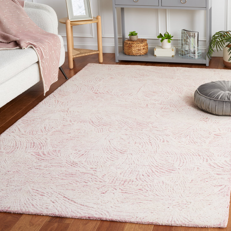 Tapis en coton touffeté à la main Keerthika, Rectangle de 5 pi x 8 pi