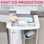 Frigidaire, 48 lb Machine à glaçons de comptoir, glace en forme de balle, acier inoxydable