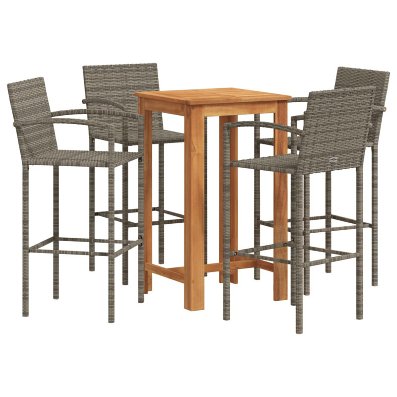 60cm Bar Set, Grey