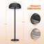 Chauffe-terrasse électrique portatif 1500W-134405375