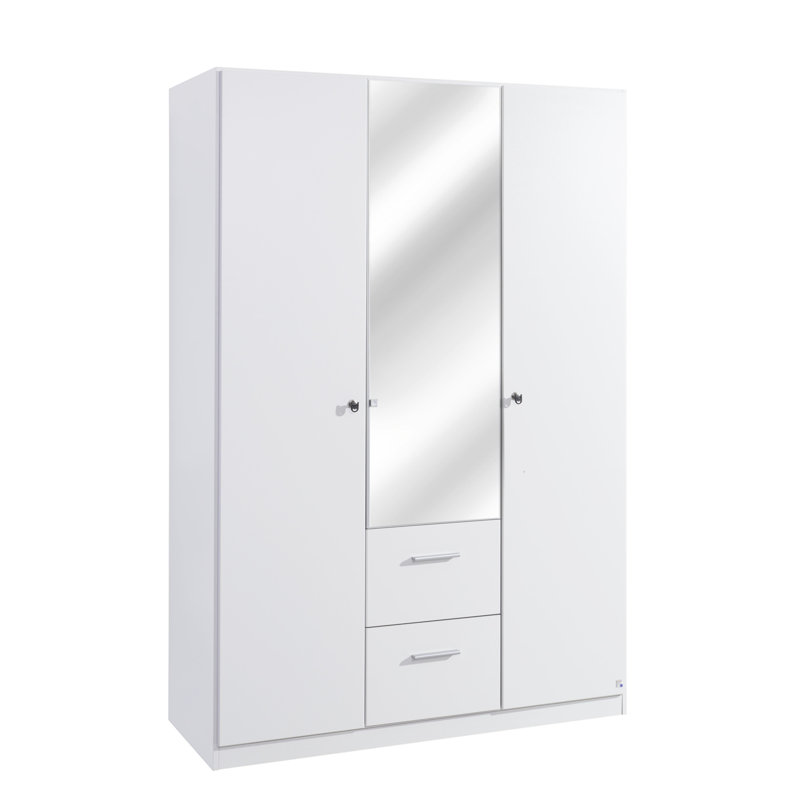 Buchholz 3 Door Wardrobe, White