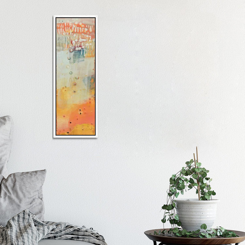 Reedy II by Sue Jachimiec - Panoramic Gallery-Wrapped Canvas Giclée on Canvas, 30.48 cm H x 91.44 cm W, White Floater Framed