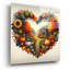  «Fall In Love 5» par Rey Klimt, art mural en verre acrylique, 12 po x 12 po