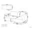 Modular Sofa 2 Seater Tambre Beige Fabric