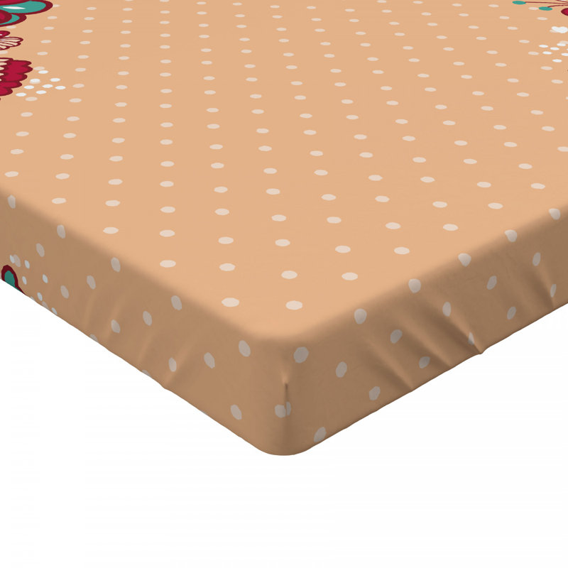 Microfiber Polka Dots Fitted Sheet, Twin XL Fitted Sheet