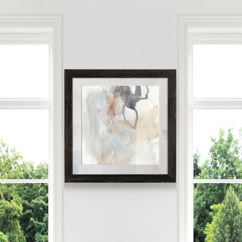 Supposition III-reproduction d’art sur papier encadrée, H 27,5 po x l 27,5 po x P 1,5 po, Cadre noir