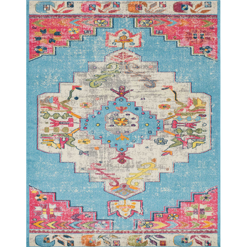 Larrick Oriental Indoor Rug, Rectangle 8'10" x 12'